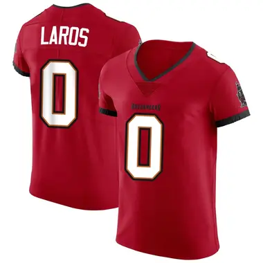 Aidan Laros Men's Elite Red Tampa Bay Buccaneers Vapor Jersey
