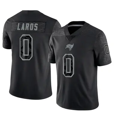Aidan Laros Men's Limited Black Tampa Bay Buccaneers Reflective Jersey