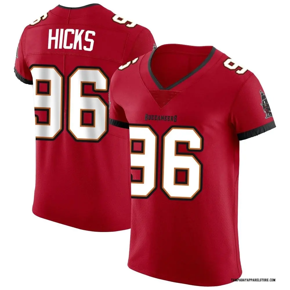Akiem Hicks Men's Elite Red Tampa Bay Buccaneers Vapor Jersey