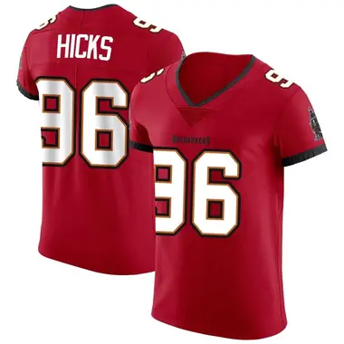 Akiem Hicks Men's Elite Red Tampa Bay Buccaneers Vapor Jersey