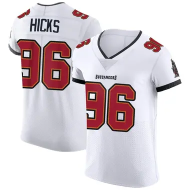 Akiem Hicks Men's Elite White Tampa Bay Buccaneers Vapor Jersey