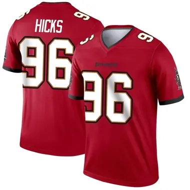 Akiem Hicks Men's Legend Red Tampa Bay Buccaneers Jersey