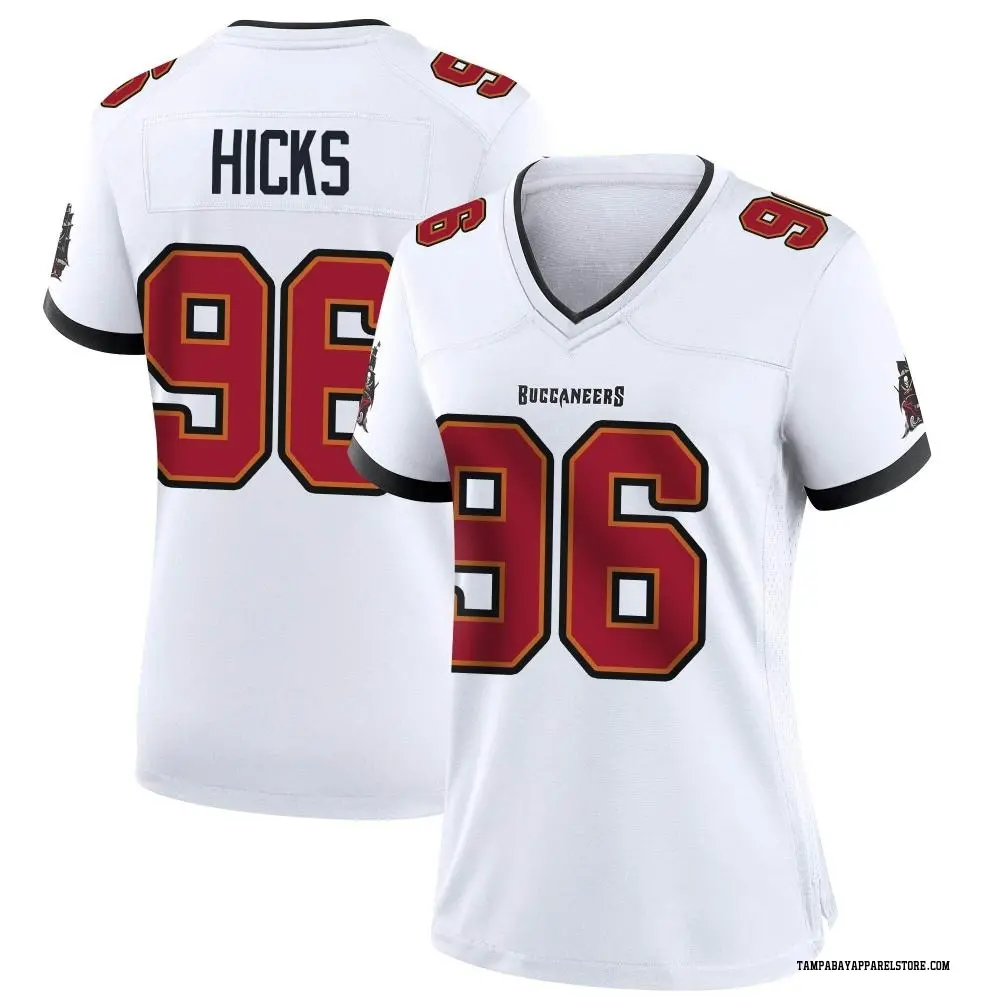 Akiem Hicks Women's Game White Tampa Bay Buccaneers Jersey
