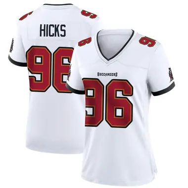 Akiem Hicks Women's Game White Tampa Bay Buccaneers Jersey