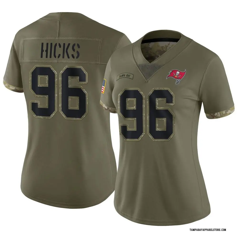 Akiem Hicks Women's Limited Olive Tampa Bay Buccaneers 2022 Salute To Service Jersey
