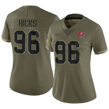 Akiem Hicks Women's Limited Olive Tampa Bay Buccaneers 2022 Salute To Service Jersey