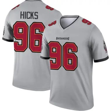 Akiem Hicks Youth Legend Gray Tampa Bay Buccaneers Inverted Jersey