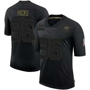 Akiem Hicks Youth Limited Black Tampa Bay Buccaneers 2020 Salute To Service Jersey