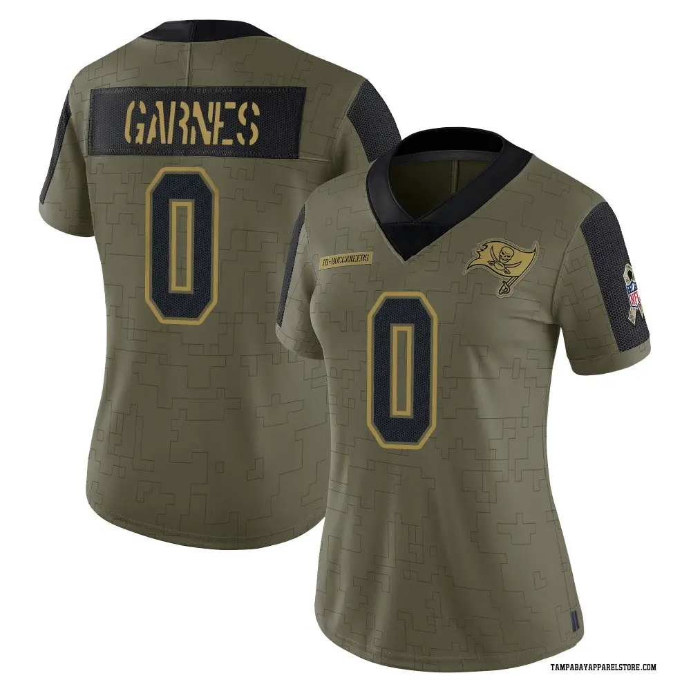 Ayden Garnes Women's Limited Olive Tampa Bay Buccaneers 2021 Salute To Service Jersey
