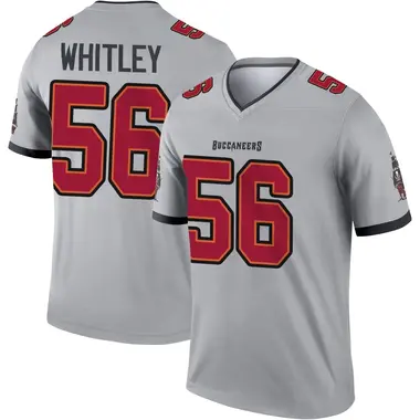 Benton Whitley Men's Legend Gray Tampa Bay Buccaneers Inverted Jersey