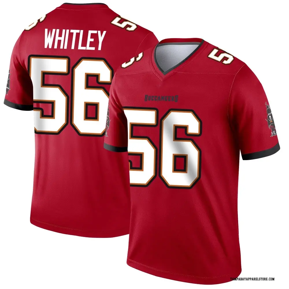 Benton Whitley Men's Legend Red Tampa Bay Buccaneers Jersey