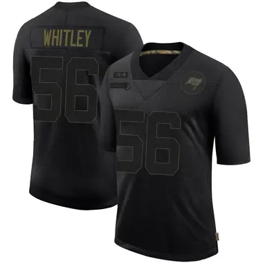 Benton Whitley Men's Limited Black Tampa Bay Buccaneers 2020 Salute To Service Jersey