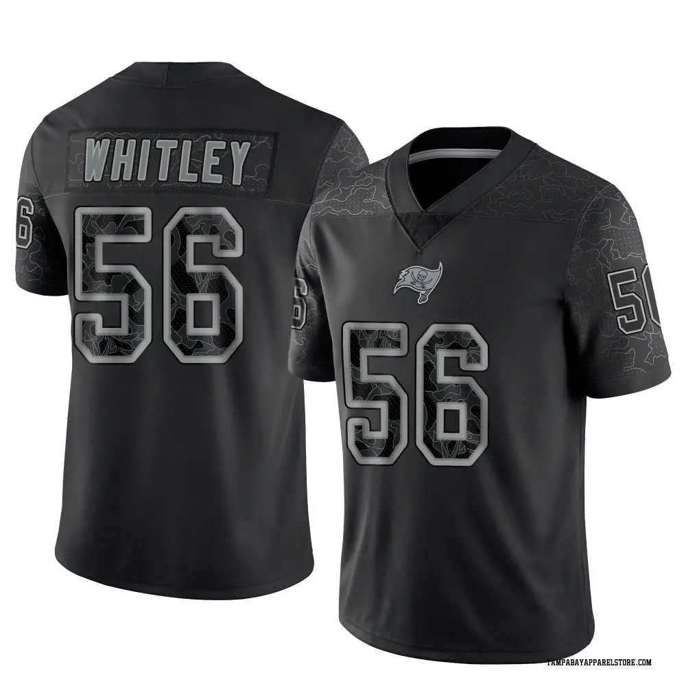 Benton Whitley Men's Limited Black Tampa Bay Buccaneers Reflective Jersey