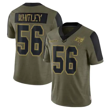 Benton Whitley Men's Limited Olive Tampa Bay Buccaneers 2021 Salute To Service Jersey