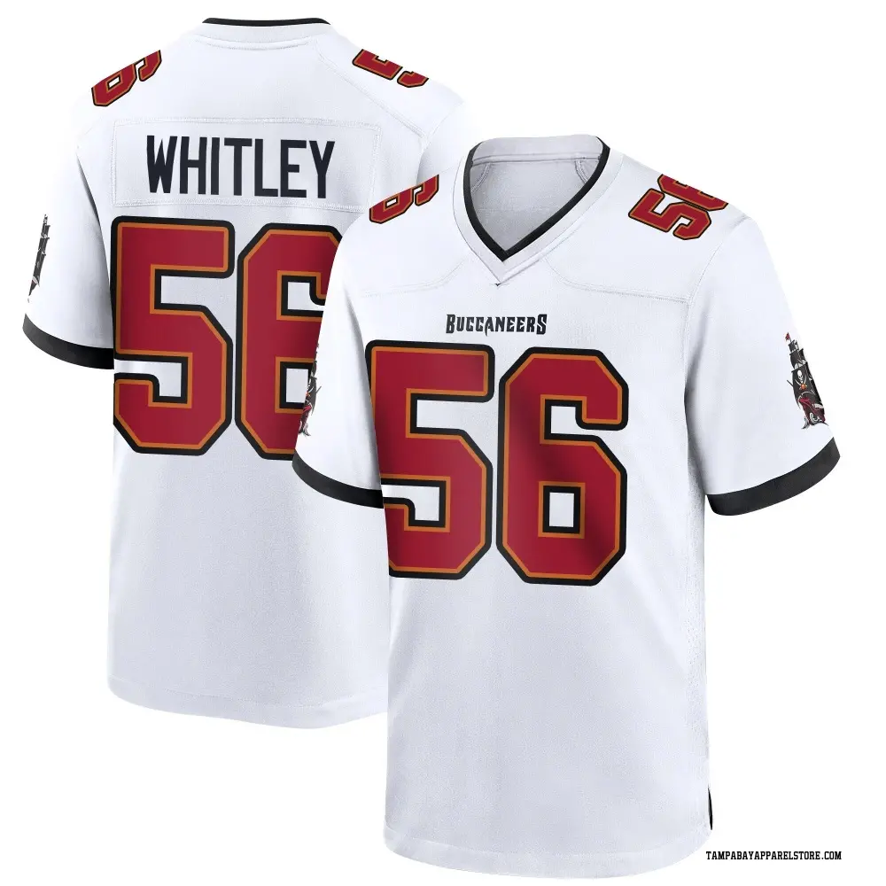 Benton Whitley Youth Game White Tampa Bay Buccaneers Jersey
