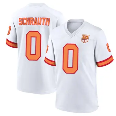 Billy Schrauth Men's Game White Tampa Bay Buccaneers '76 50th Season Jersey