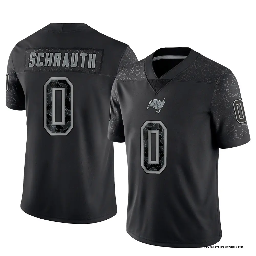 Billy Schrauth Men's Limited Black Tampa Bay Buccaneers Reflective Jersey