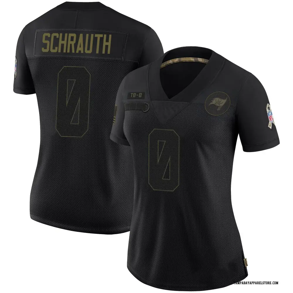 Billy Schrauth Women's Limited Black Tampa Bay Buccaneers 2020 Salute To Service Jersey