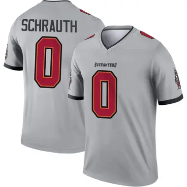 Billy Schrauth Youth Legend Gray Tampa Bay Buccaneers Inverted Jersey