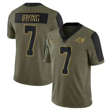 Bucky Irving Men's Limited Olive Tampa Bay Buccaneers 2021 Salute To Service Jersey