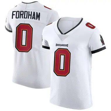 Caden Fordham Men's Elite White Tampa Bay Buccaneers Vapor Jersey