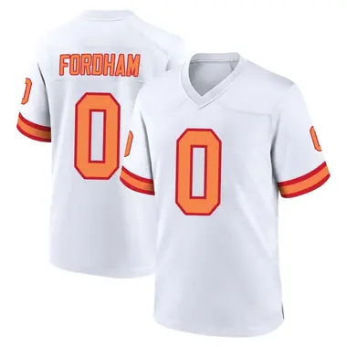 Caden Fordham Men's Game White Tampa Bay Buccaneers '76 Jersey