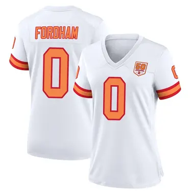 Caden Fordham Women's Game White Tampa Bay Buccaneers '76 50th Season Jersey