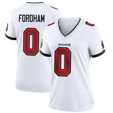 Caden Fordham Women's Game White Tampa Bay Buccaneers Jersey