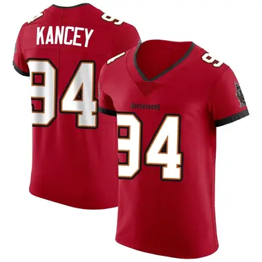 Calijah Kancey Men's Elite Red Tampa Bay Buccaneers Vapor Jersey