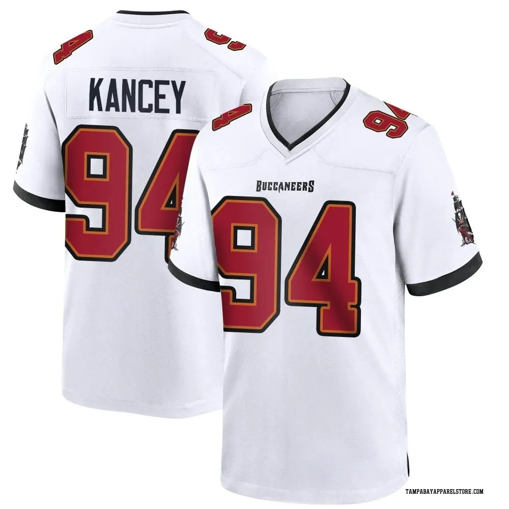 Calijah Kancey Men's Game White Tampa Bay Buccaneers Jersey
