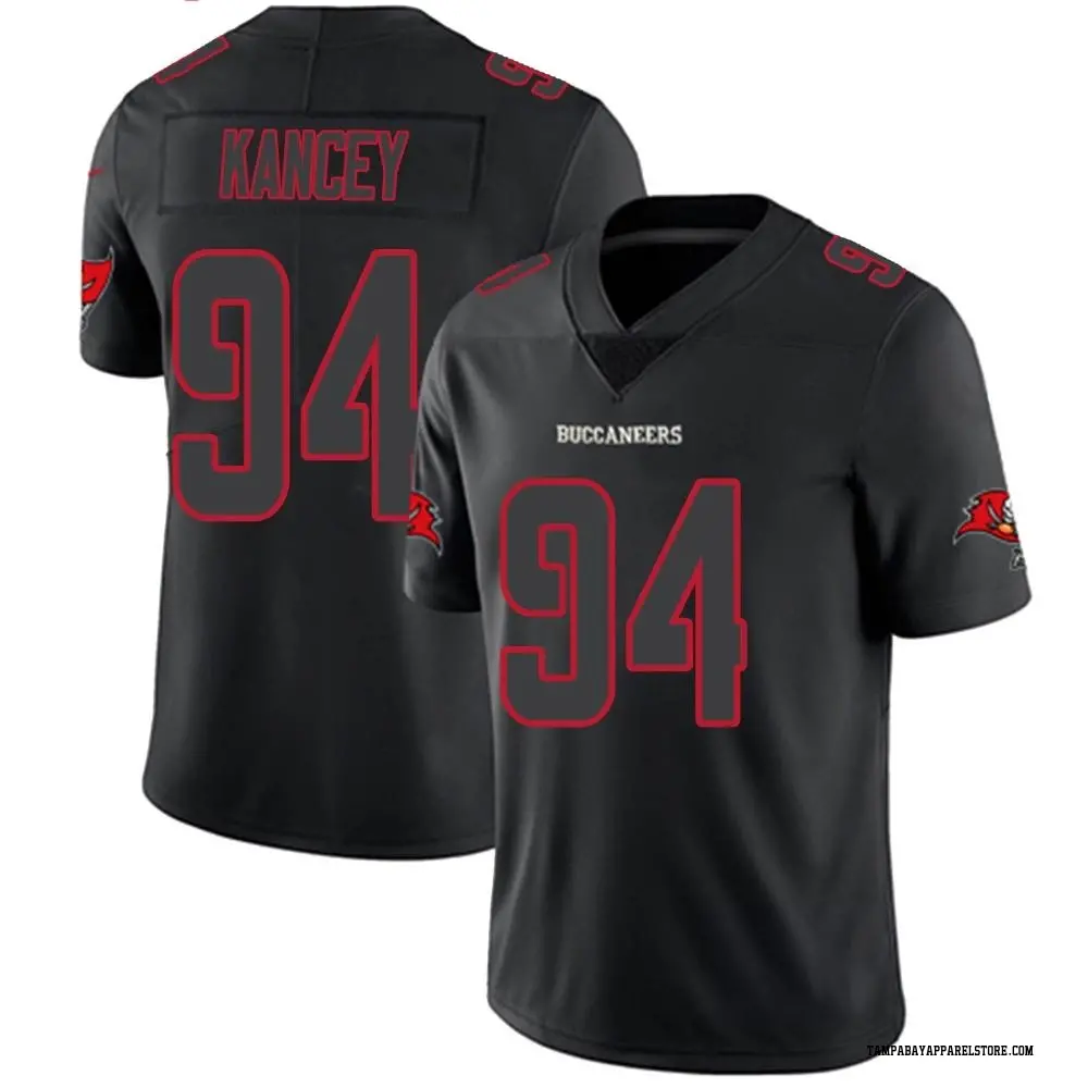 Calijah Kancey Men's Limited Black Impact Tampa Bay Buccaneers Jersey