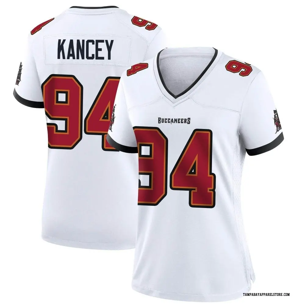 Calijah Kancey Women's Game White Tampa Bay Buccaneers Jersey