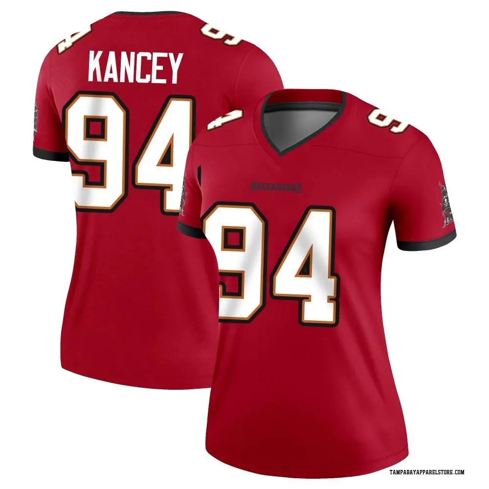Calijah Kancey Women's Legend Red Tampa Bay Buccaneers Jersey