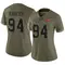 Calijah Kancey Women's Limited Olive Tampa Bay Buccaneers 2022 Salute To Service Jersey