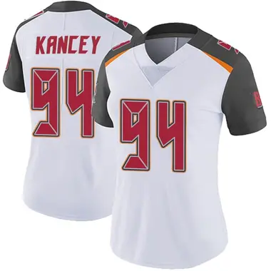 Calijah Kancey Women's Limited White Tampa Bay Buccaneers Vapor Untouchable Jersey
