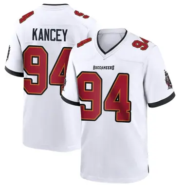 Calijah Kancey Youth Game White Tampa Bay Buccaneers Jersey