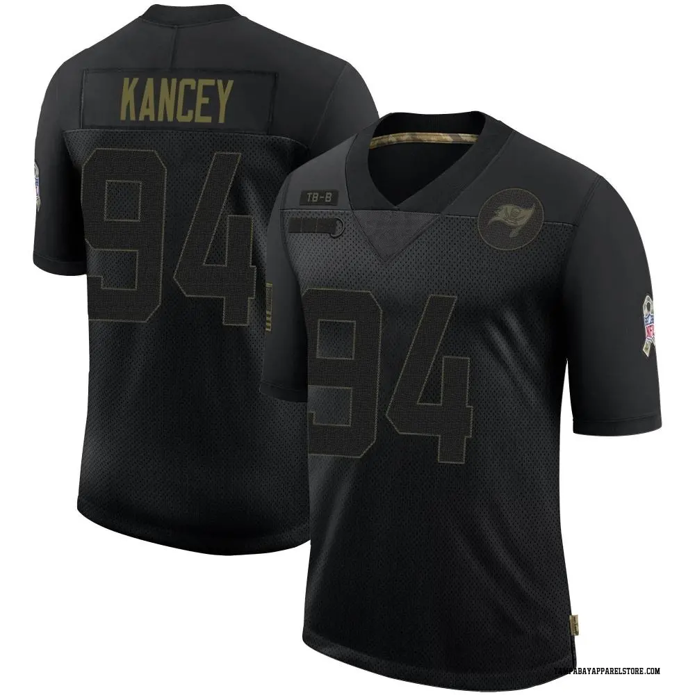 Calijah Kancey Youth Limited Black Tampa Bay Buccaneers 2020 Salute To Service Jersey