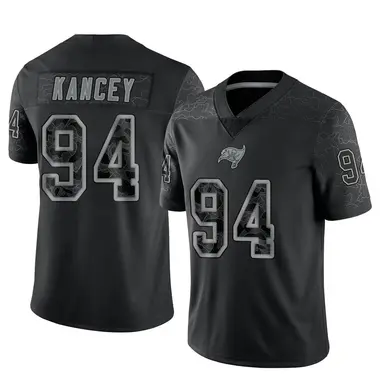Calijah Kancey Youth Limited Black Tampa Bay Buccaneers Reflective Jersey