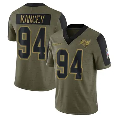 Calijah Kancey Youth Limited Olive Tampa Bay Buccaneers 2021 Salute To Service Jersey
