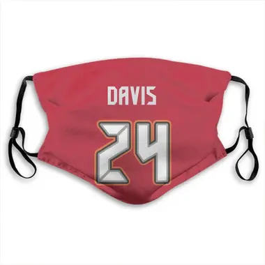 Carlton Davis Name & Number Red Tampa Bay Buccaneers Face Mask