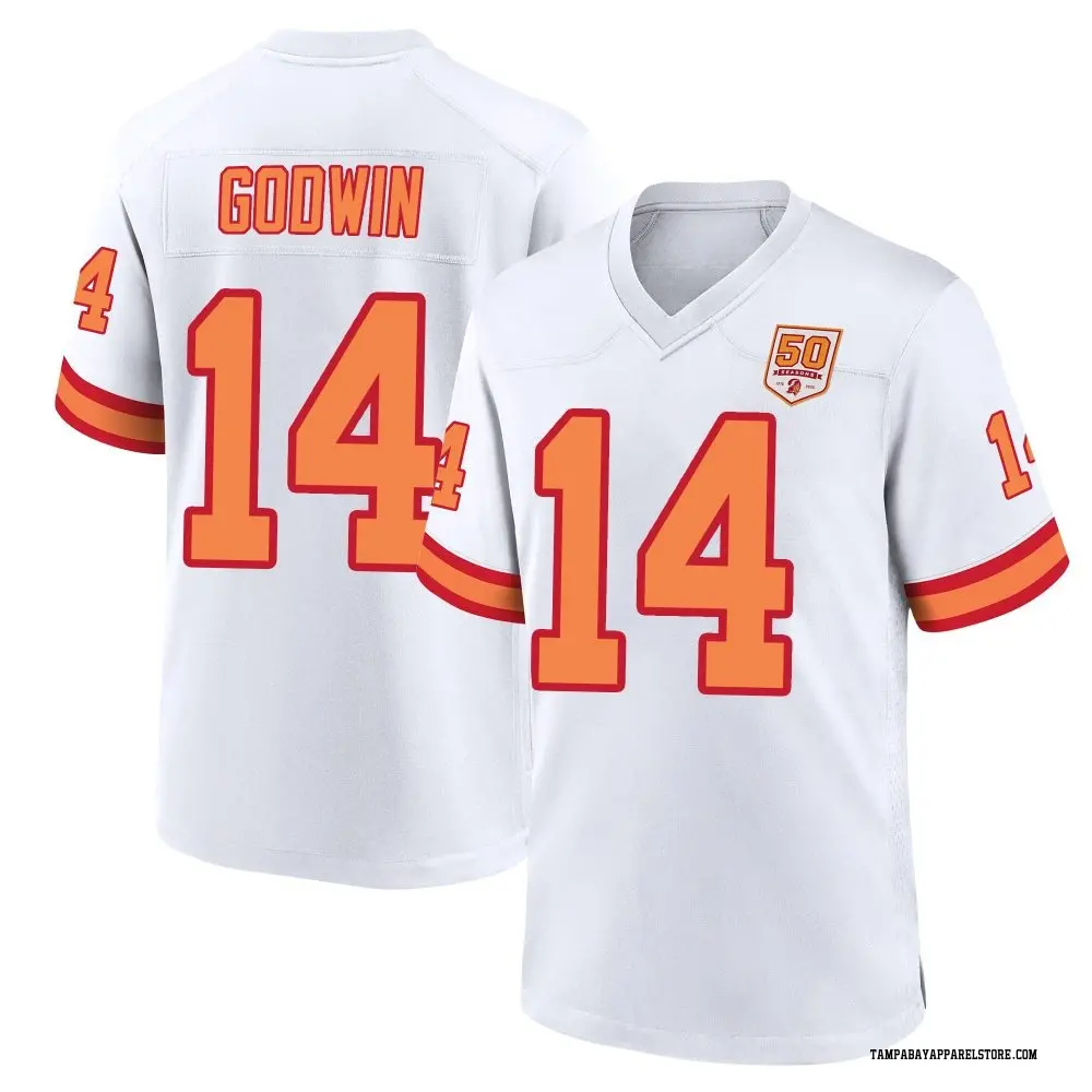 Chris Godwin Men's Game White Tampa Bay Buccaneers '76 50th Season Jersey