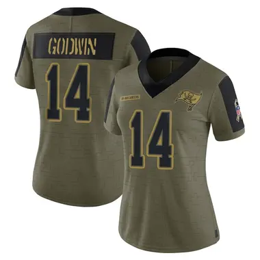 Chris Godwin Women's Limited Olive Tampa Bay Buccaneers 2021 Salute To Service Jersey