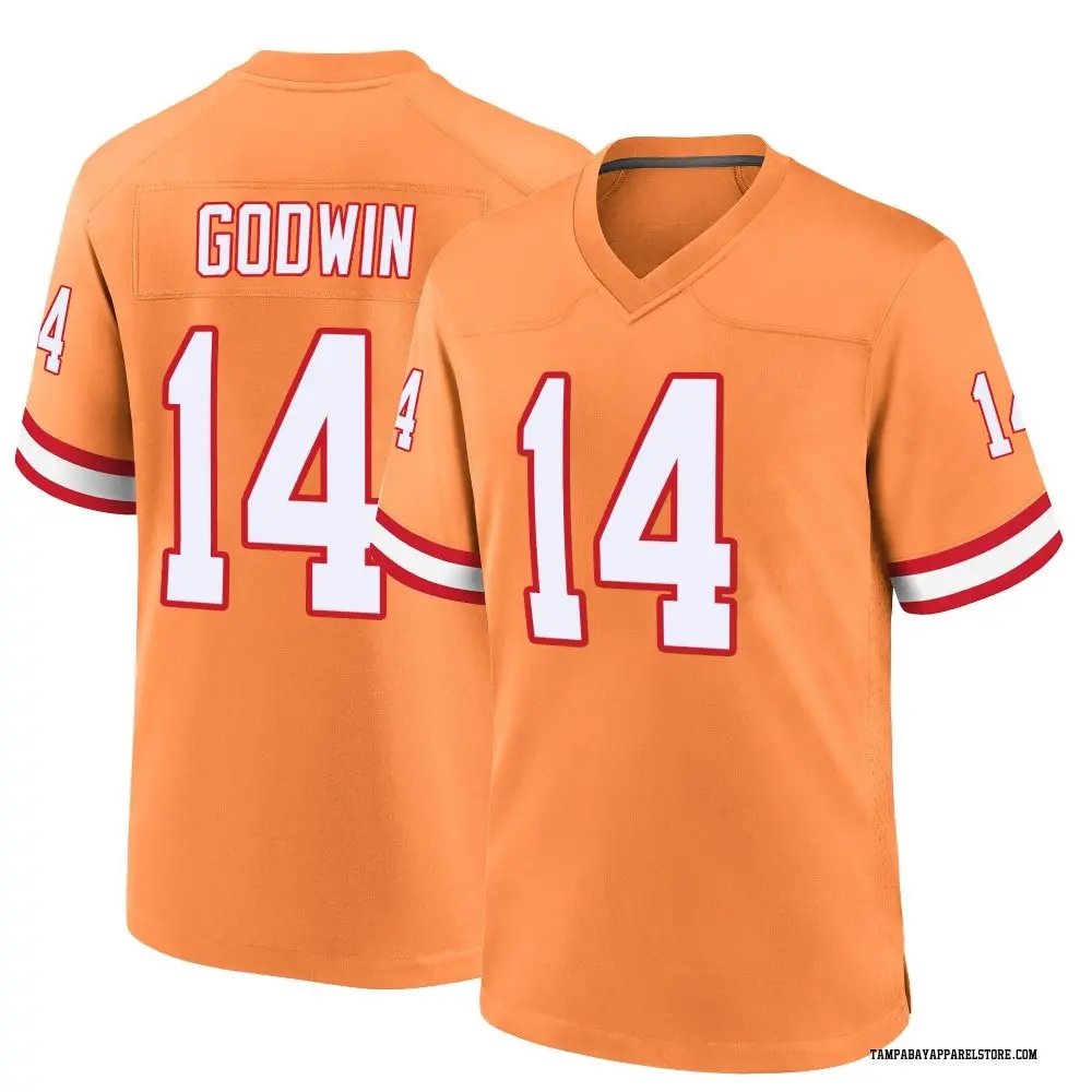 Chris Godwin Youth Game Orange Tampa Bay Buccaneers Throwback Jersey