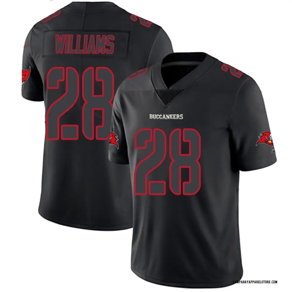 Damarion Williams Men's Limited Black Impact Tampa Bay Buccaneers Jersey