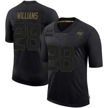 Damarion Williams Men's Limited Black Tampa Bay Buccaneers 2020 Salute To Service Jersey