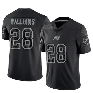 Damarion Williams Men's Limited Black Tampa Bay Buccaneers Reflective Jersey