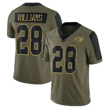 Damarion Williams Men's Limited Olive Tampa Bay Buccaneers 2021 Salute To Service Jersey
