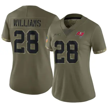 Damarion Williams Women's Limited Olive Tampa Bay Buccaneers 2022 Salute To Service Jersey