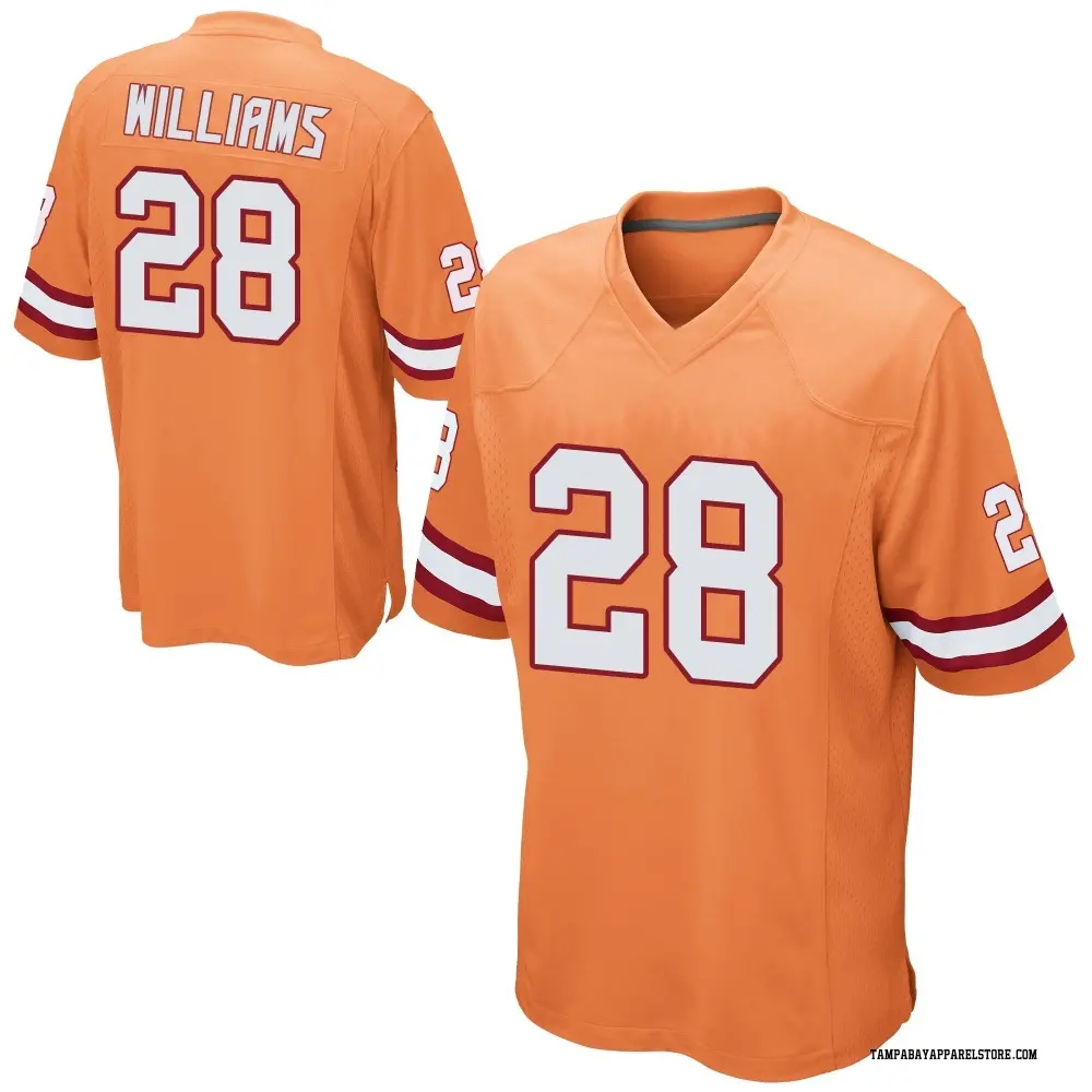 Damarion Williams Youth Game Orange Tampa Bay Buccaneers Alternate Jersey