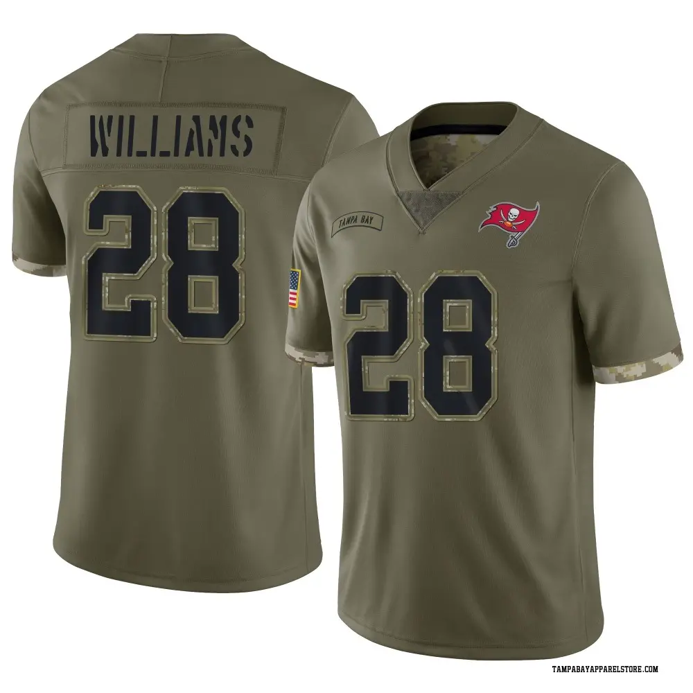 Damarion Williams Youth Limited Olive Tampa Bay Buccaneers 2022 Salute To Service Jersey